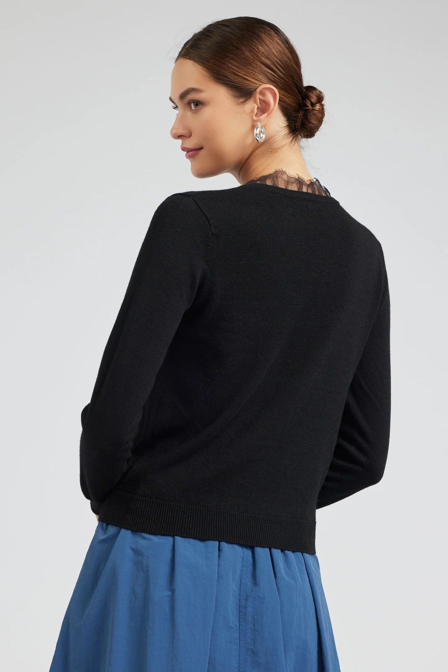 Lace Detail Sweater Product Image
