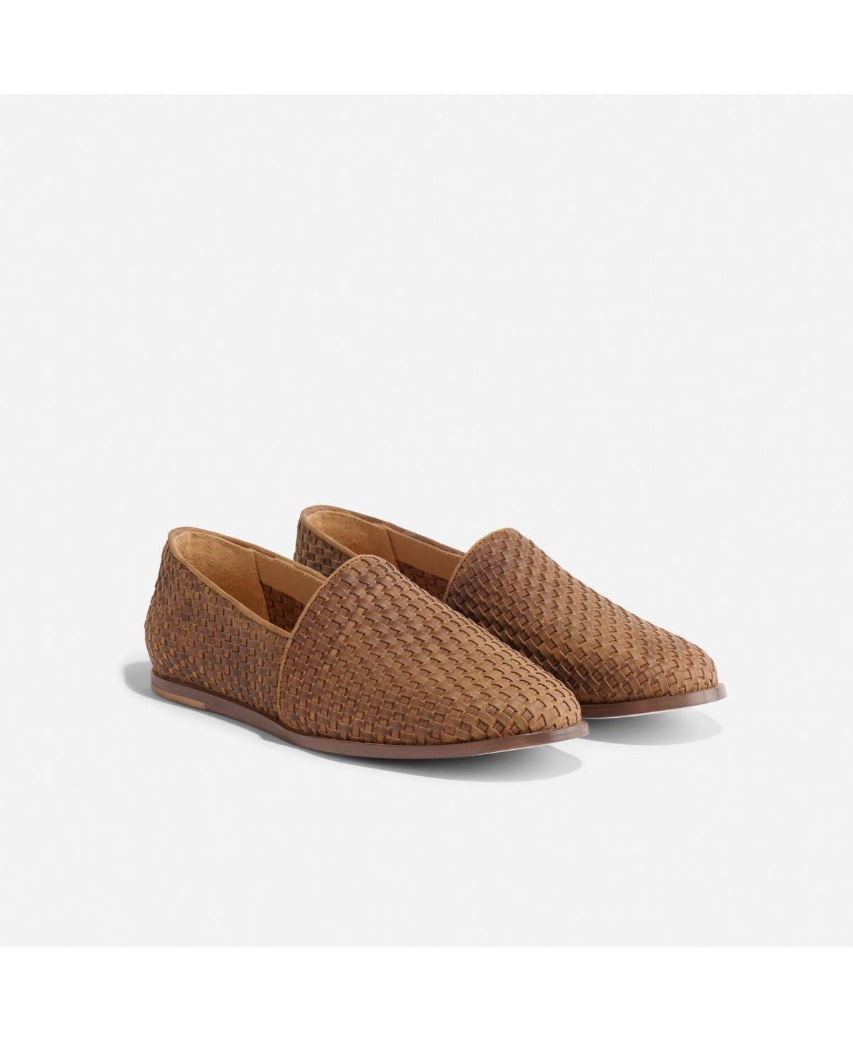 Nisolo Alejandro Woven Slip On (Brandy) Men's Lace Up Wing Tip Shoes Product Image