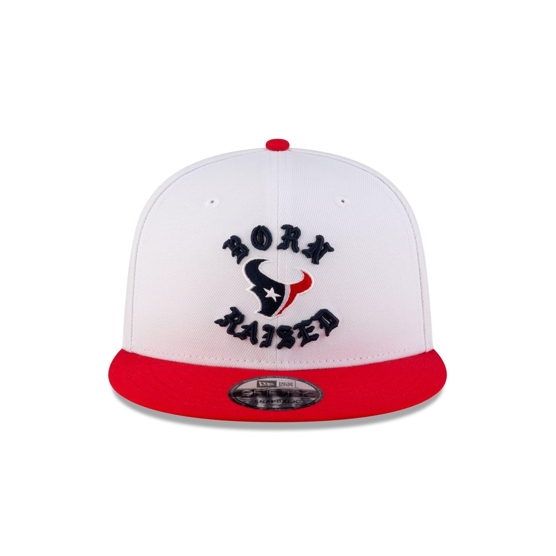 Born x Raised Houston Texans White 9FIFTY Snapback Male Product Image