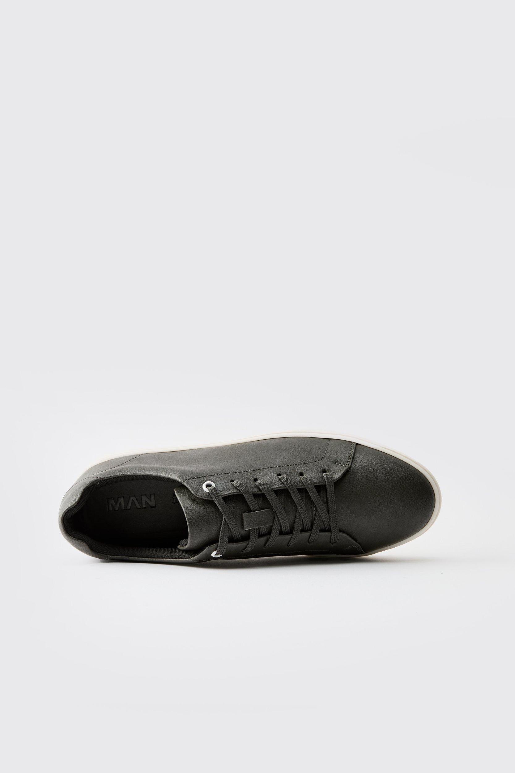 Essential PU Trainer | boohooMAN USA Product Image
