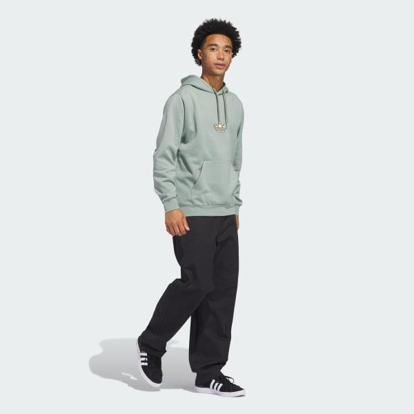 adidas Henry Jones Deckfoil Hoodie (Gender Neutral) Silver Green L Unisex Product Image