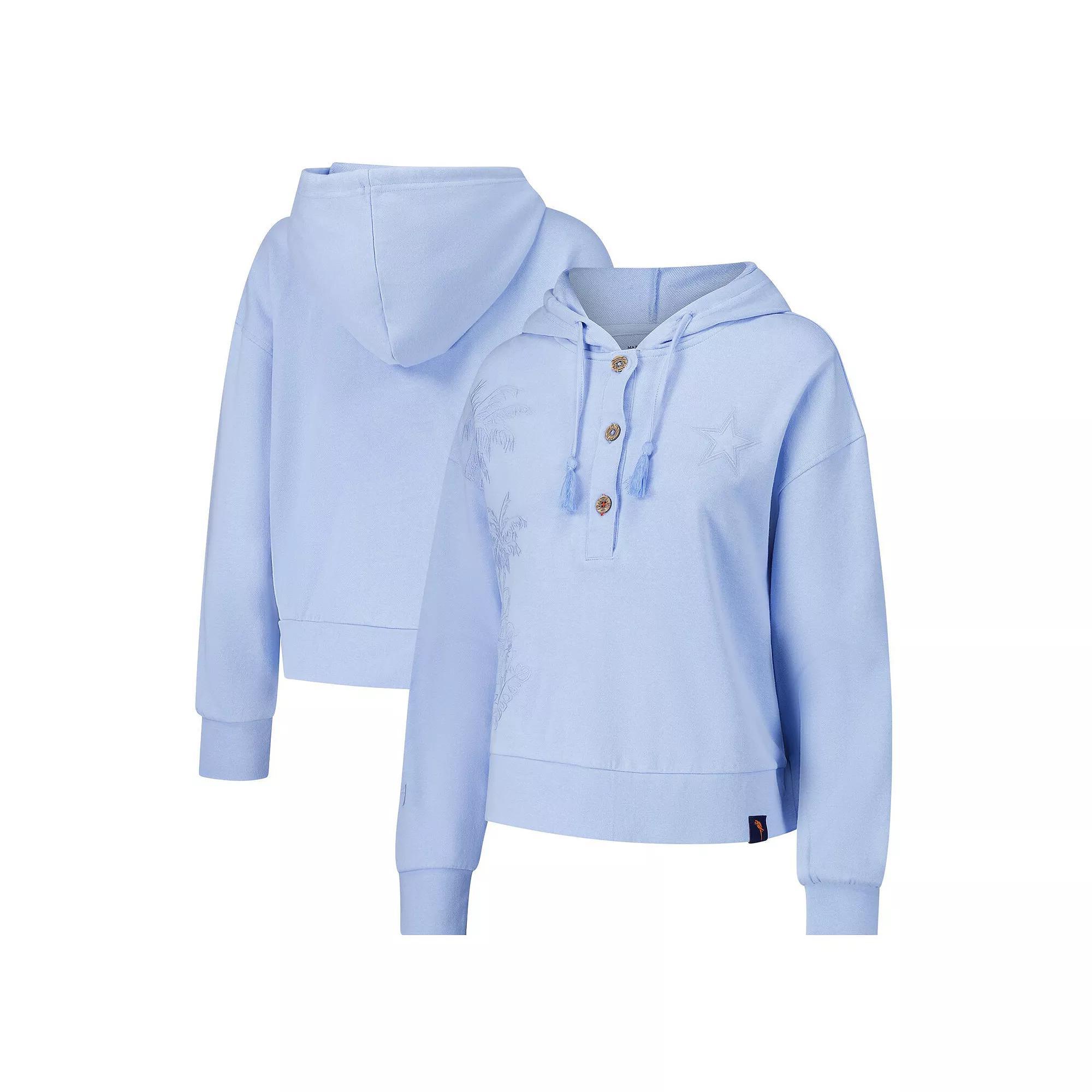 Womens Margaritaville Blue Dallas Cowboys Island Dream Solid Pullover Hoodie Product Image