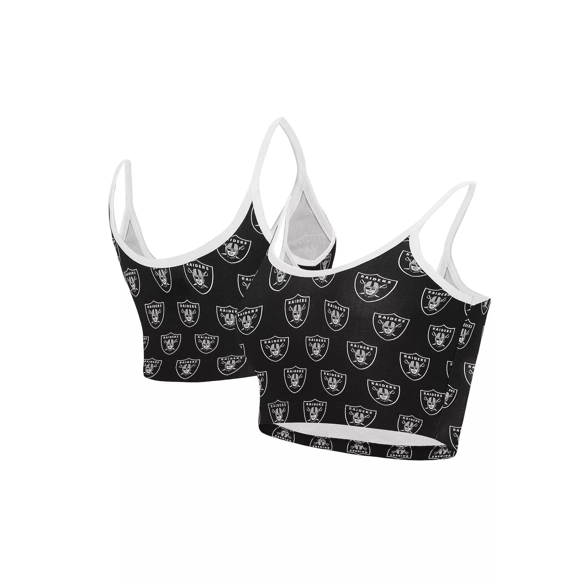 Womens Concepts Sport Black Las Vegas Raiders Gauge Lounge Bralette Product Image