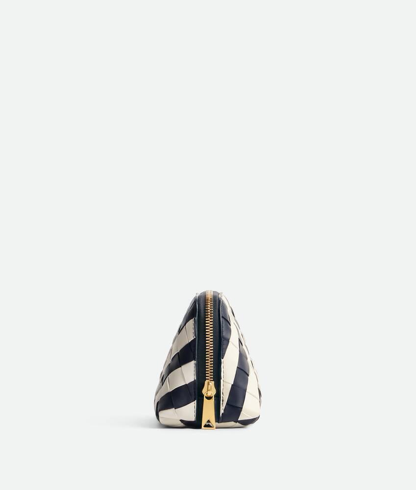 Women's Intrecciato Small Beauty Pouch in Space/chalk Product Image