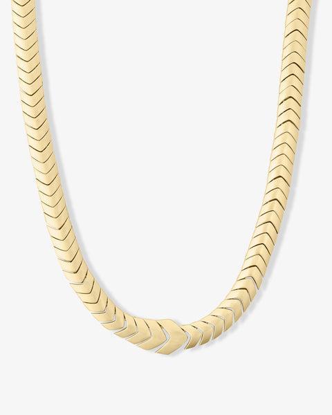 Serpent Herringbone Collar 16" - Gold Product Image