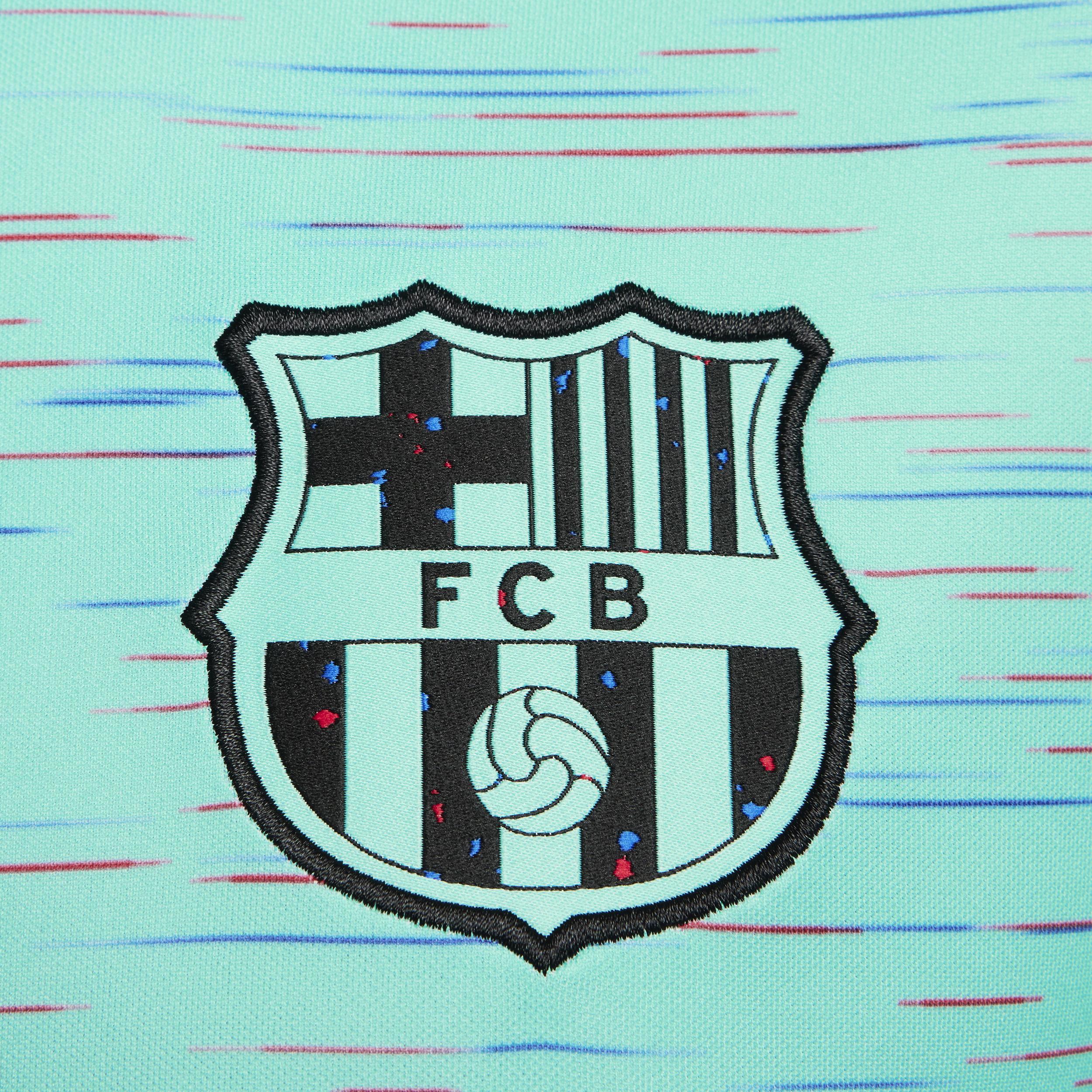 Mens Nike Aqua Barcelona 2023/24 Third Replica Jersey Bar Turquoise A Product Image