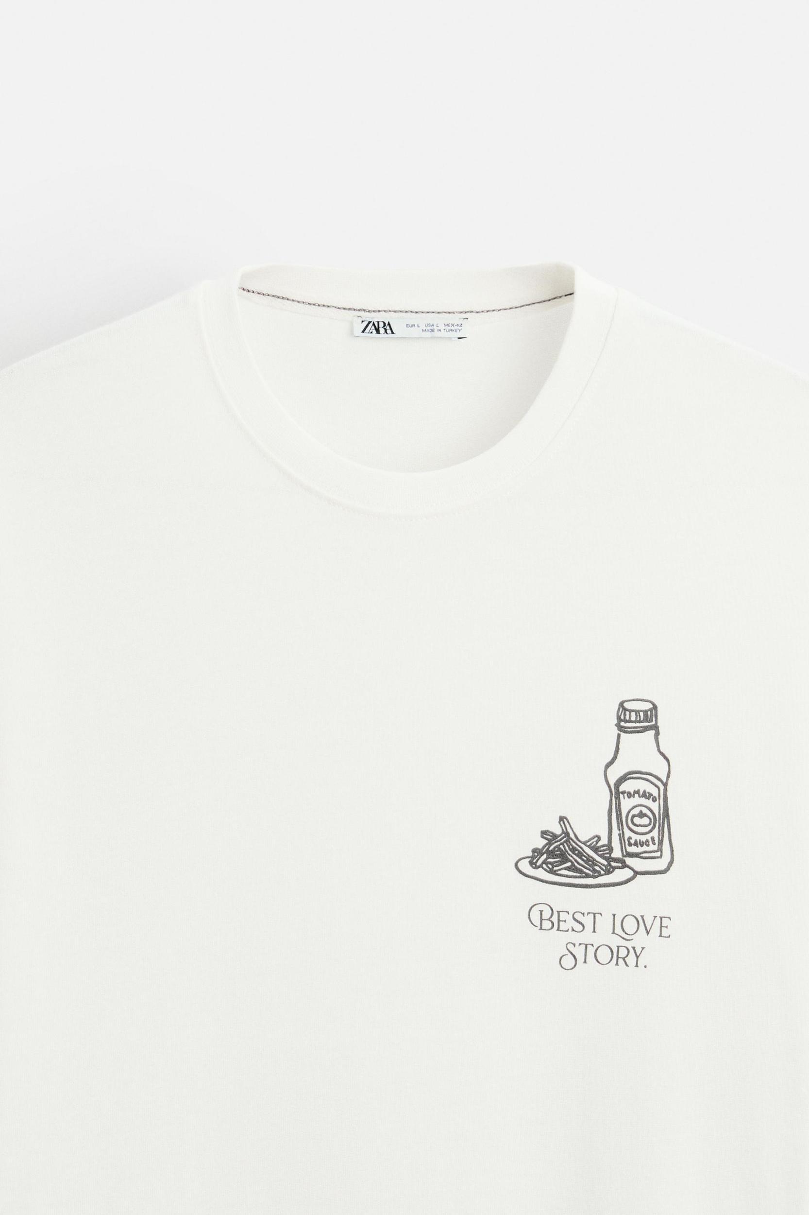 T-SHIRT WITH RAISED PRINT Product Image