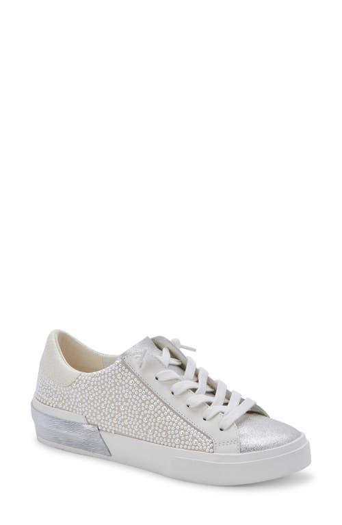 Dolce Vita Zina Pearl Leather Sneakers Product Image