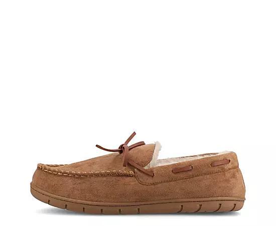 VANCE Hayden Men's Moccasin Slippers, Size: Small(7-8), Black Product Image