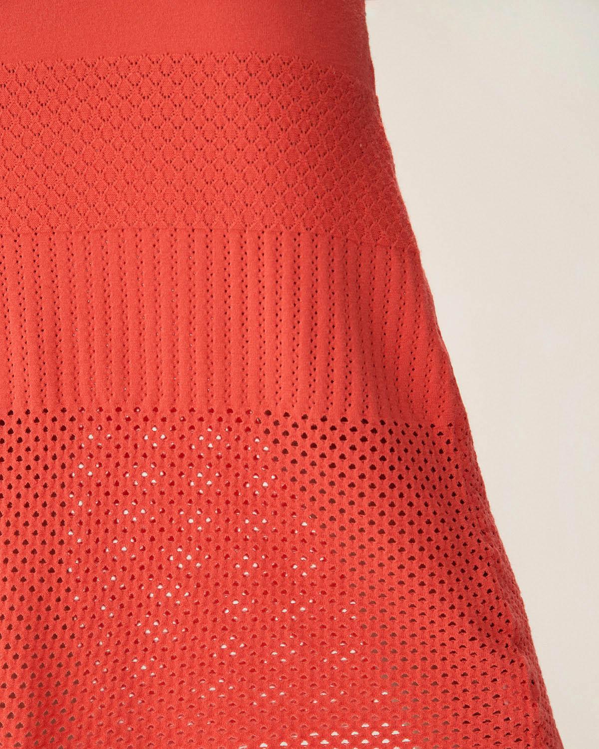 Red Bodycon Tie-Back Midi Dress Product Image