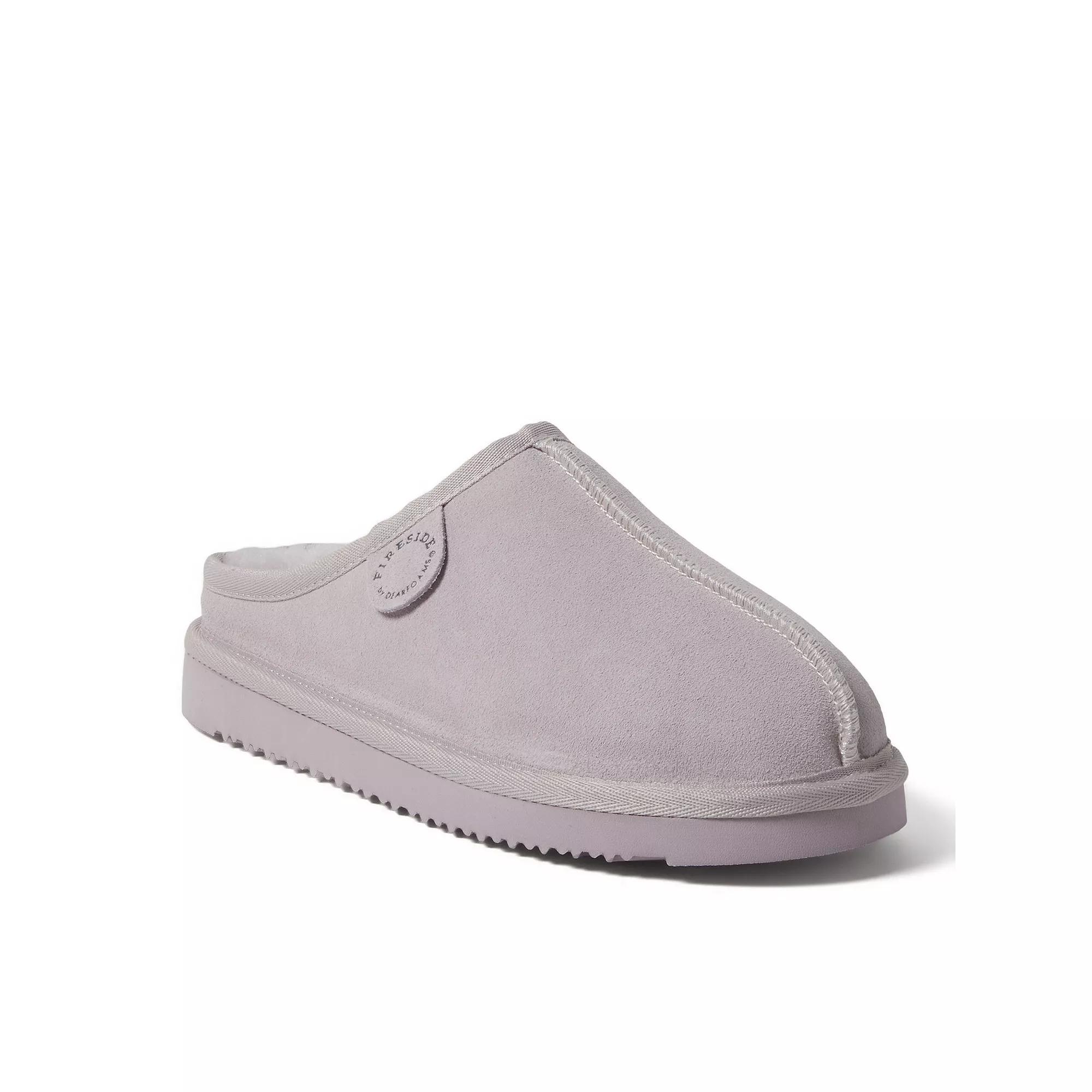 Women's Fireside By Dearfoams Greta Wool-Lined Clog Slippers, Size: 9, Black Product Image