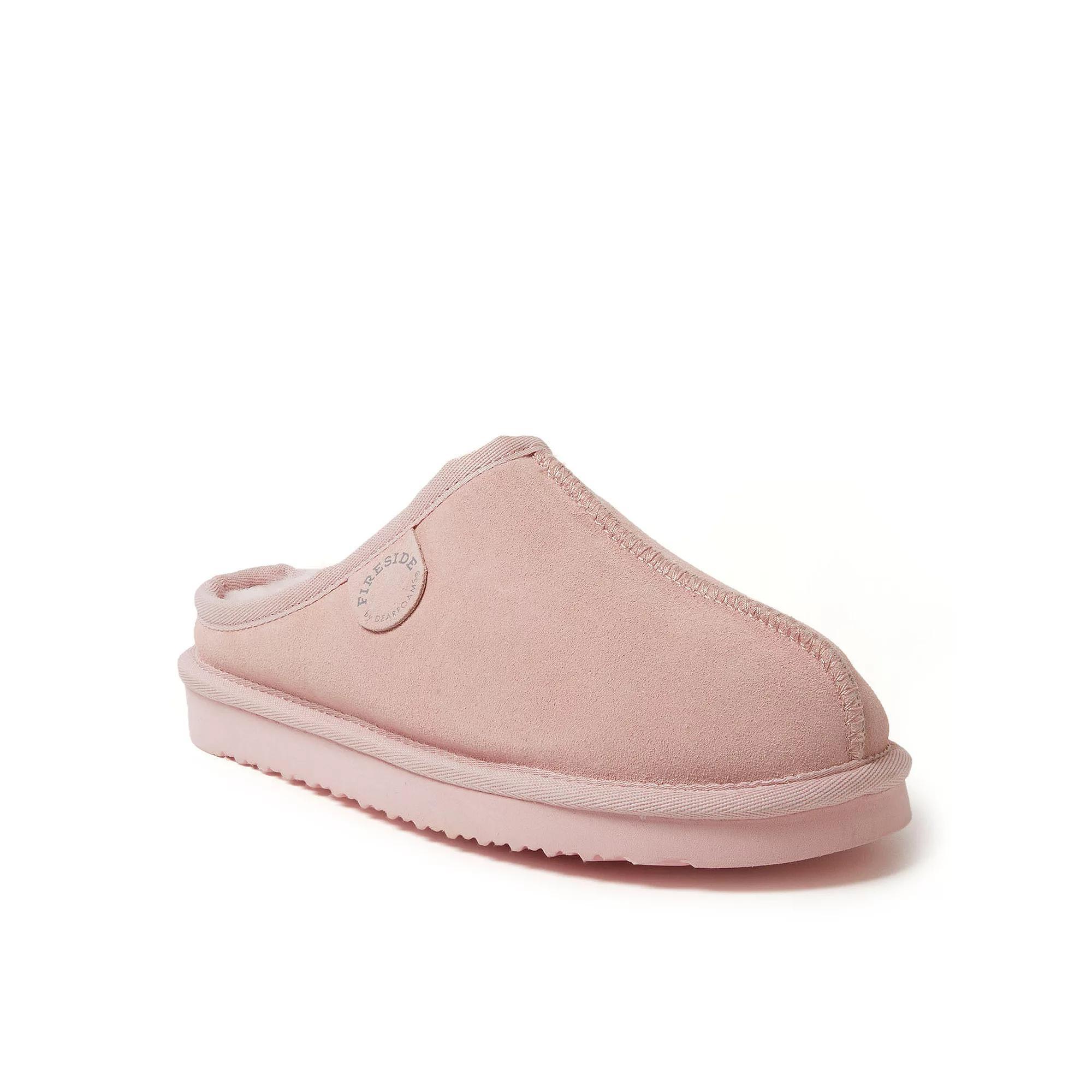 Women's Fireside By Dearfoams Greta Wool-Lined Clog Slippers, Size: 9, Black Product Image