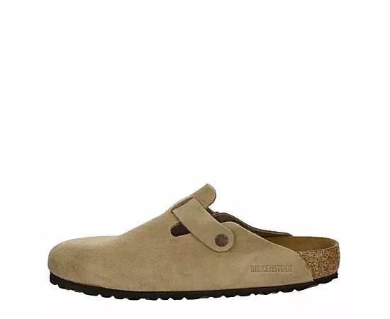 Birkenstock Mens Boston Suede Slide-On Soft Footbed Clogs Product Image