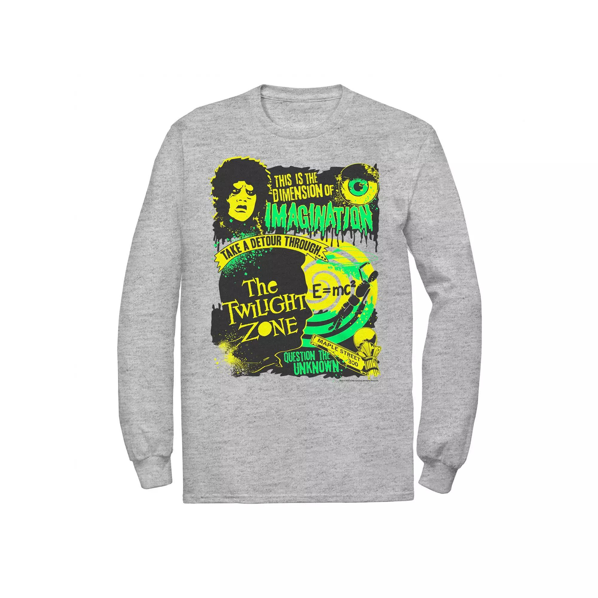 Men's The Twilight Zone Dimension Of Imagination Tee, Size: Small, Athletic Grey Product Image
