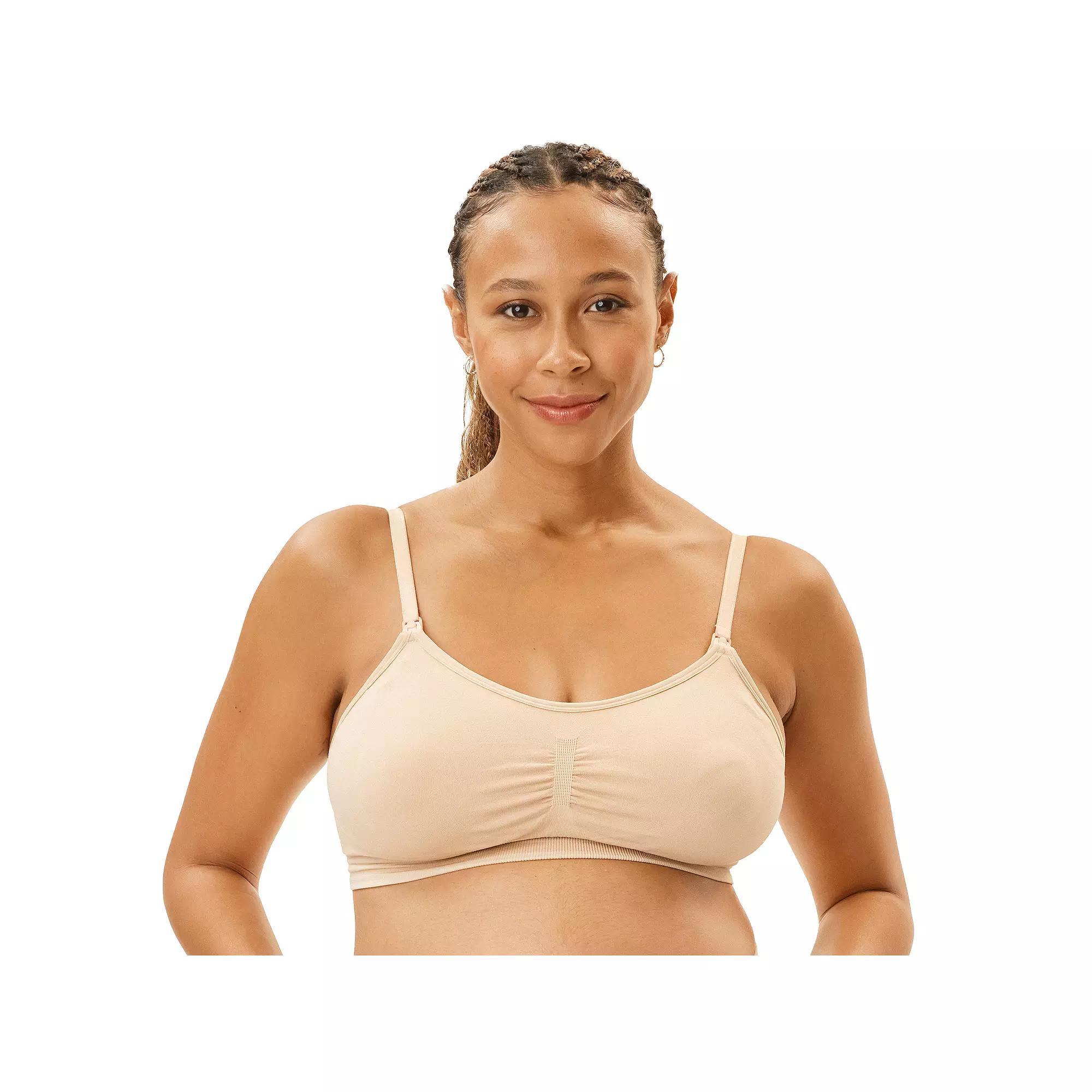 Maternity Motherhood® Seamless Nursing and Pumping Bra with Removable Pads, Women's, Size: Small-Mat, Brown Product Image