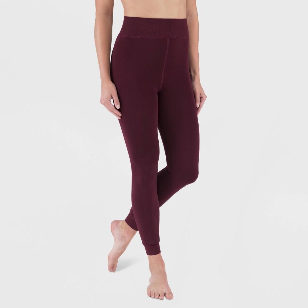 Wander by Hottotties Women's Velvet Lined Thermal Leggings - Black M Product Image