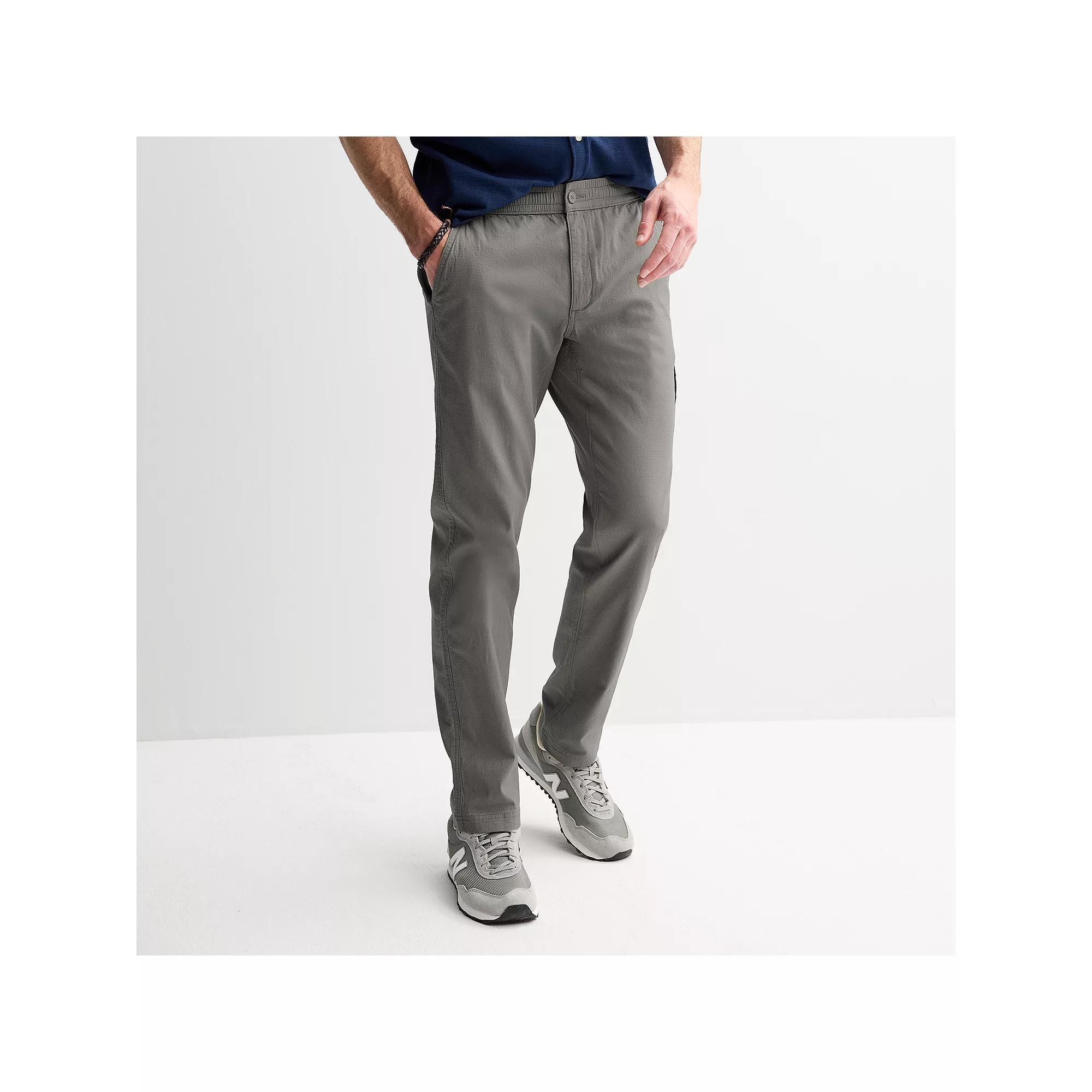 Mens Sonoma Goods For Life Side-Zip Ripstop Pants Kagan Green Product Image