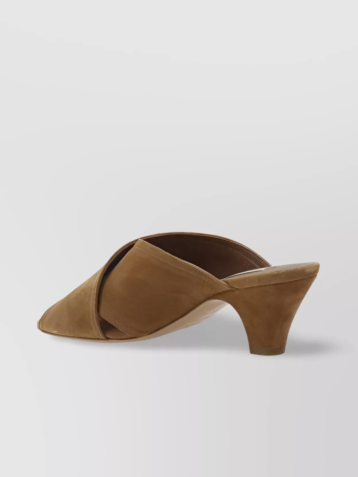 CASADEI Suede Sandals In Honey Product Image