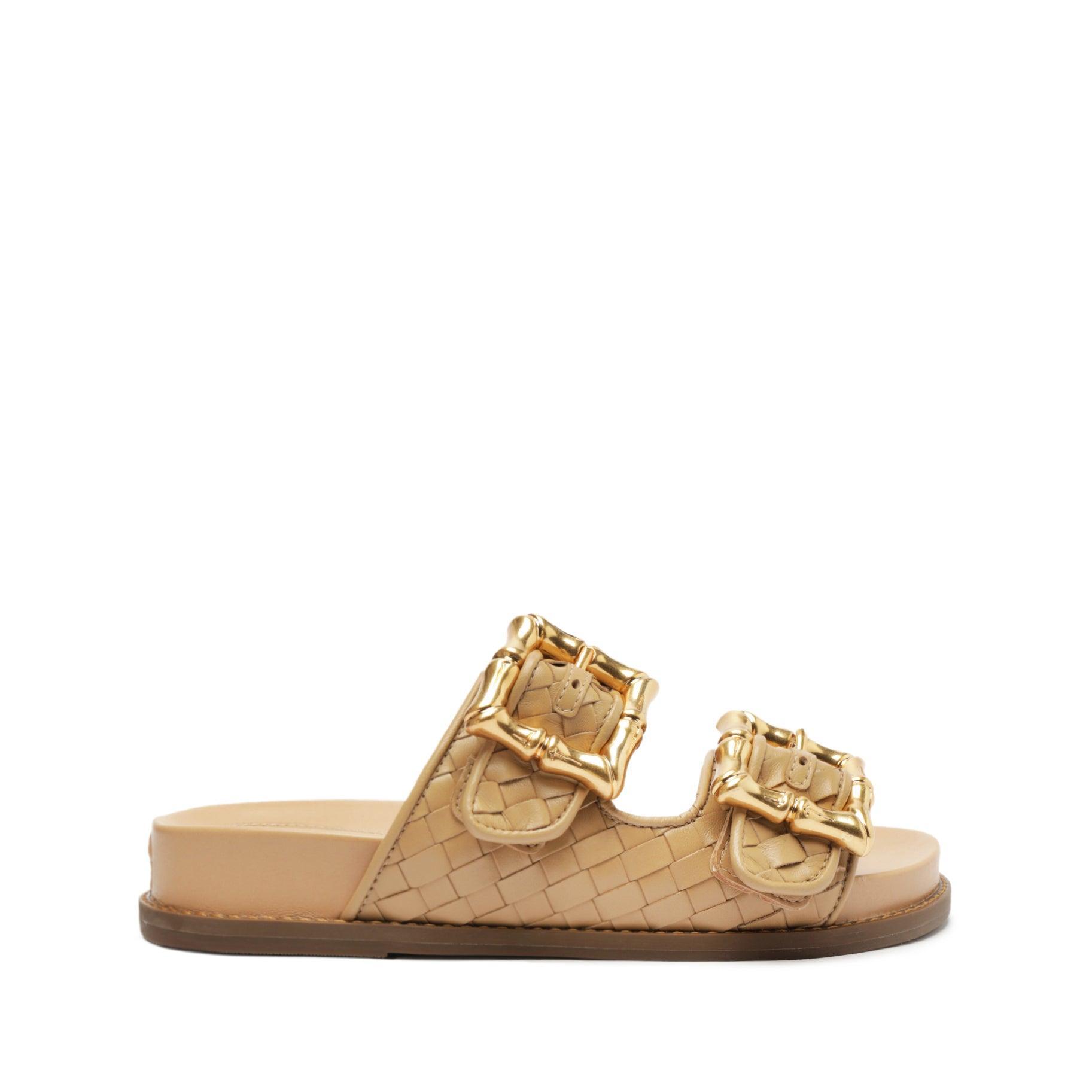 Womens Enola Woven Leather Sandals Product Image