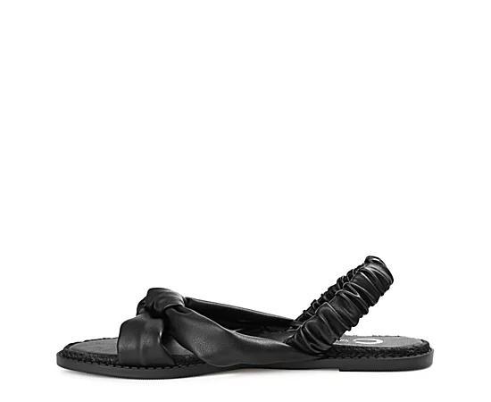 Journee Kiandra Women's Slide Sandals, Size: 6.5, Black Product Image