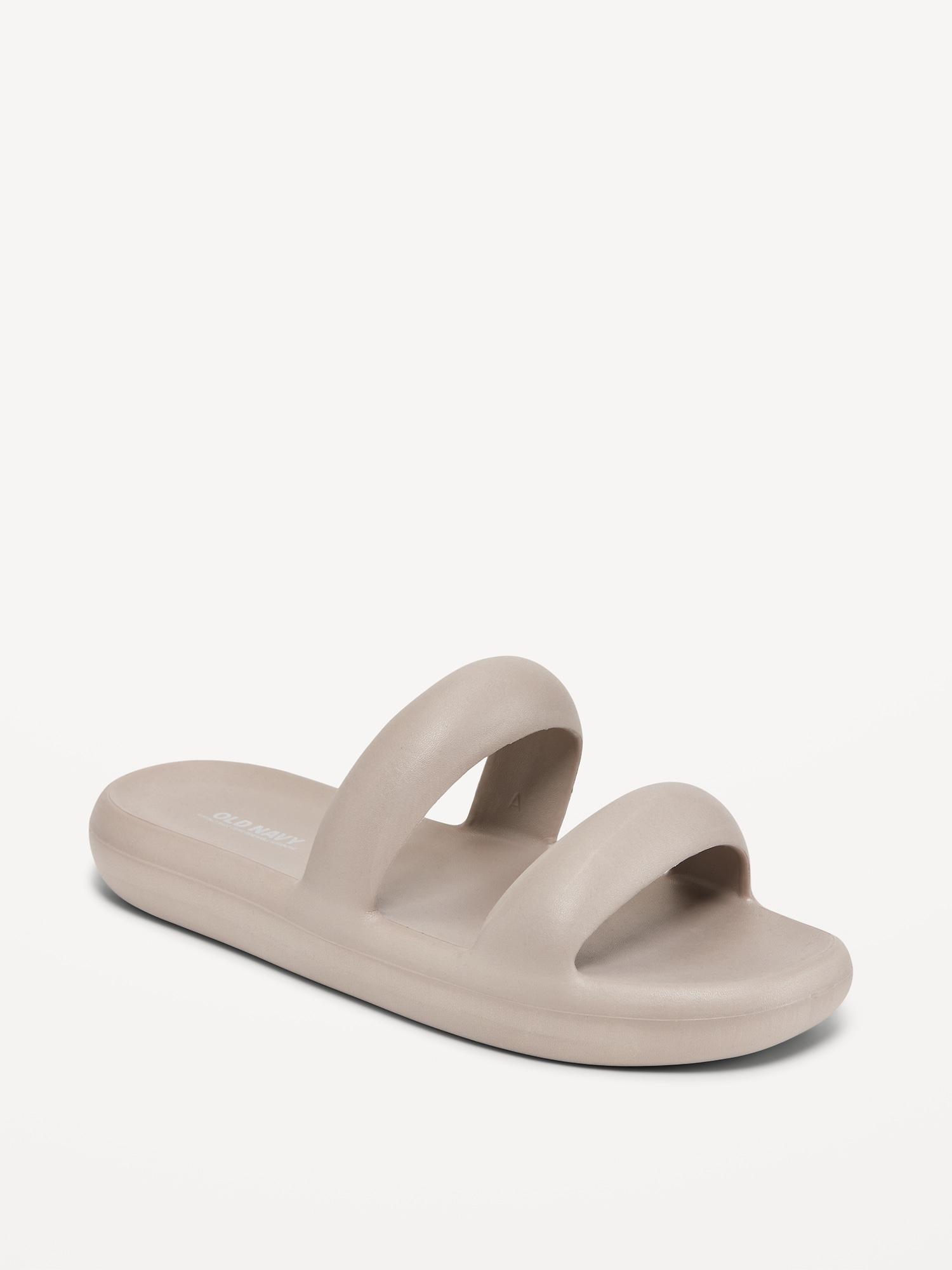 Double-Strap Puff Slide Sandals Product Image