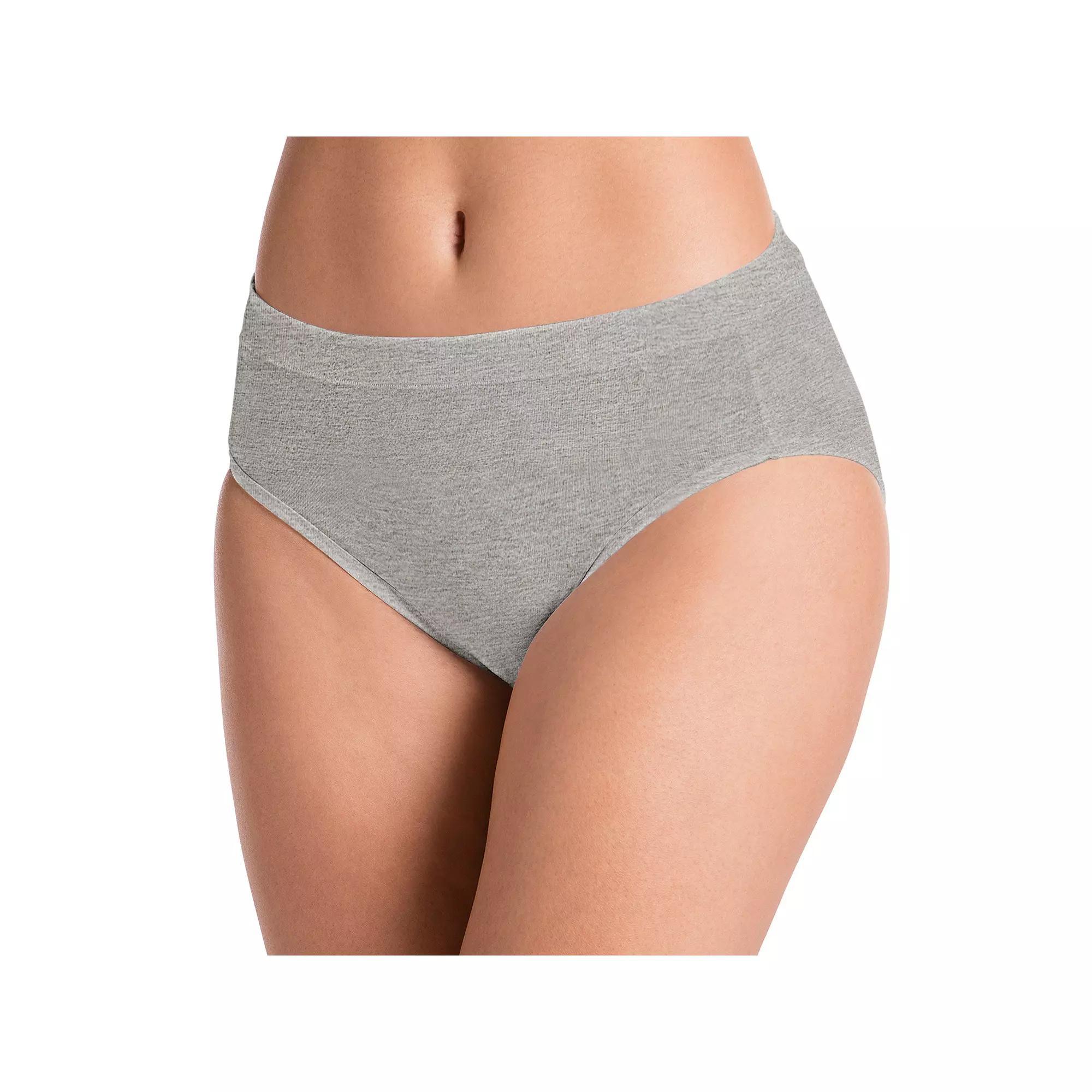 Women's Jockey® Cotton Stretch Hi-Cut Panty 1555, Just Past Black Product Image