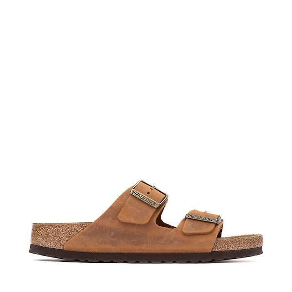 Birkenstock Mens Arizona Slide Sandals in Cognac Product Image