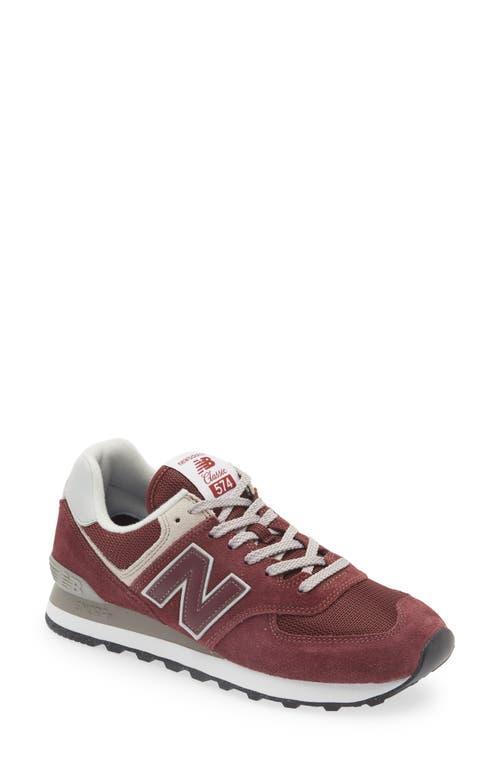 New Balance Womens 574 v3 Evergreen Suede Retro Lifestyle Sneakers Product Image