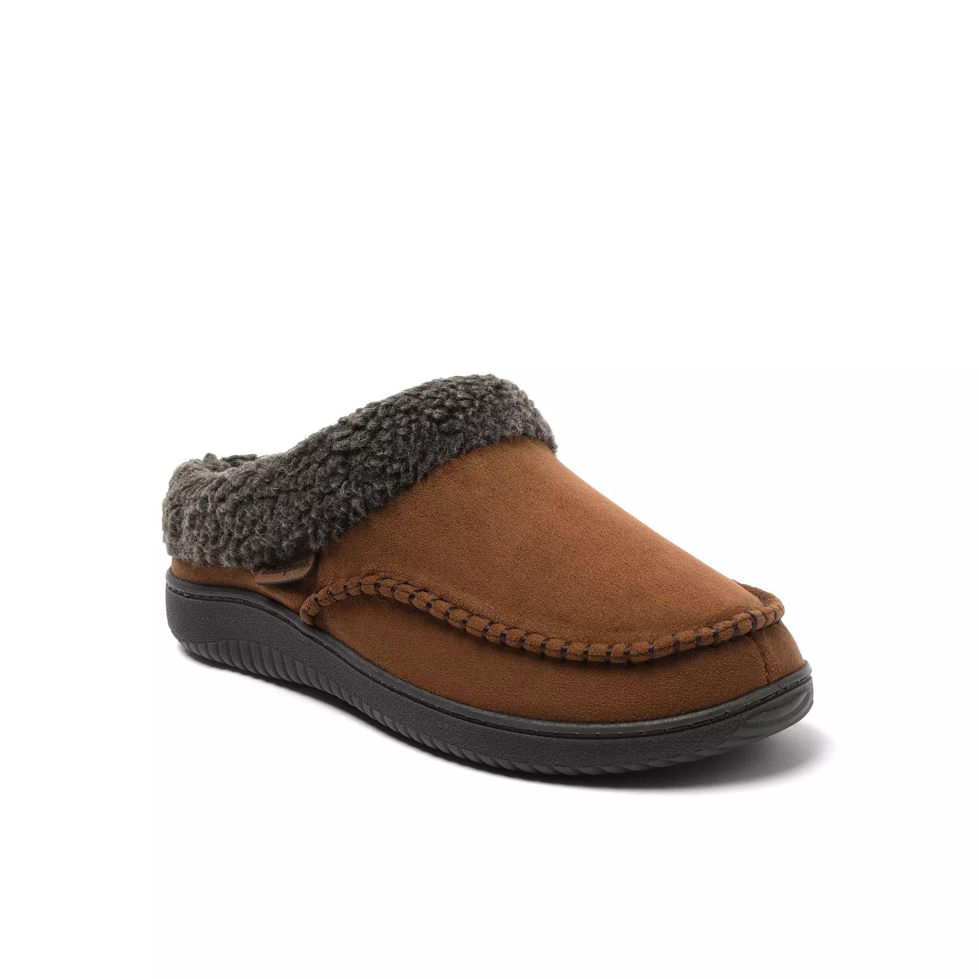 Dearfoams Marshall Microsuede Men's Clog Slippers, Size: Large, Brown Product Image