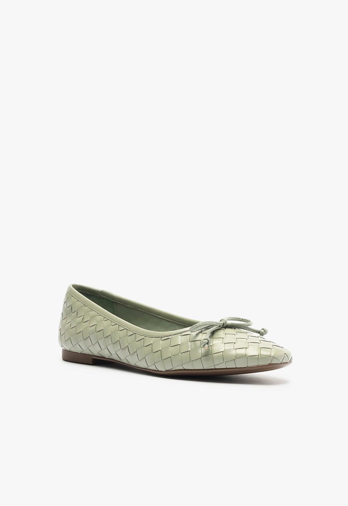 Arissa Woven Leather Flat Product Image