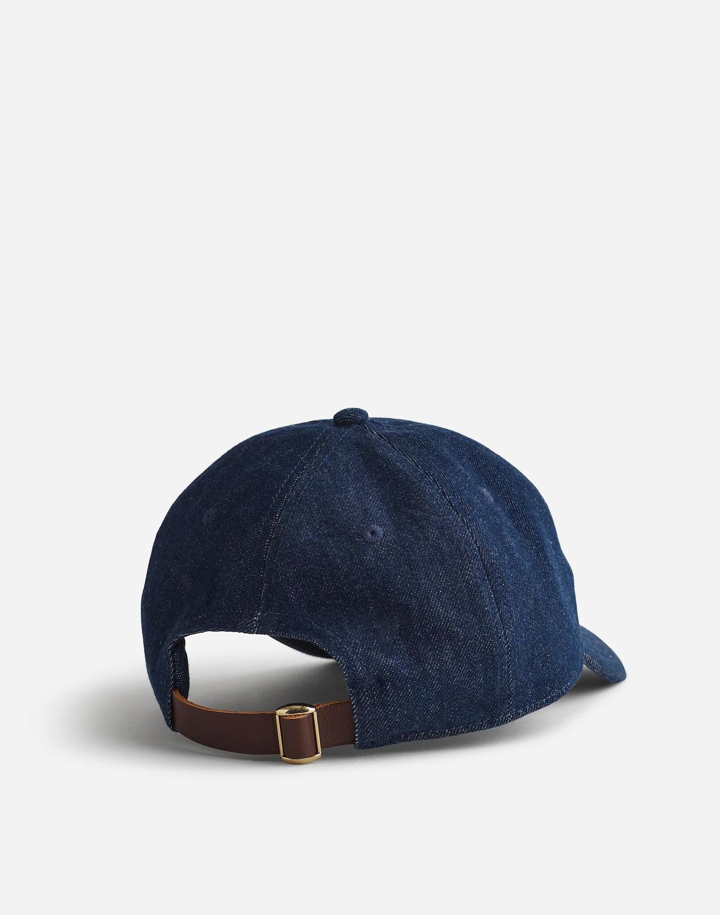 Washed Denim Baseball Hat Product Image