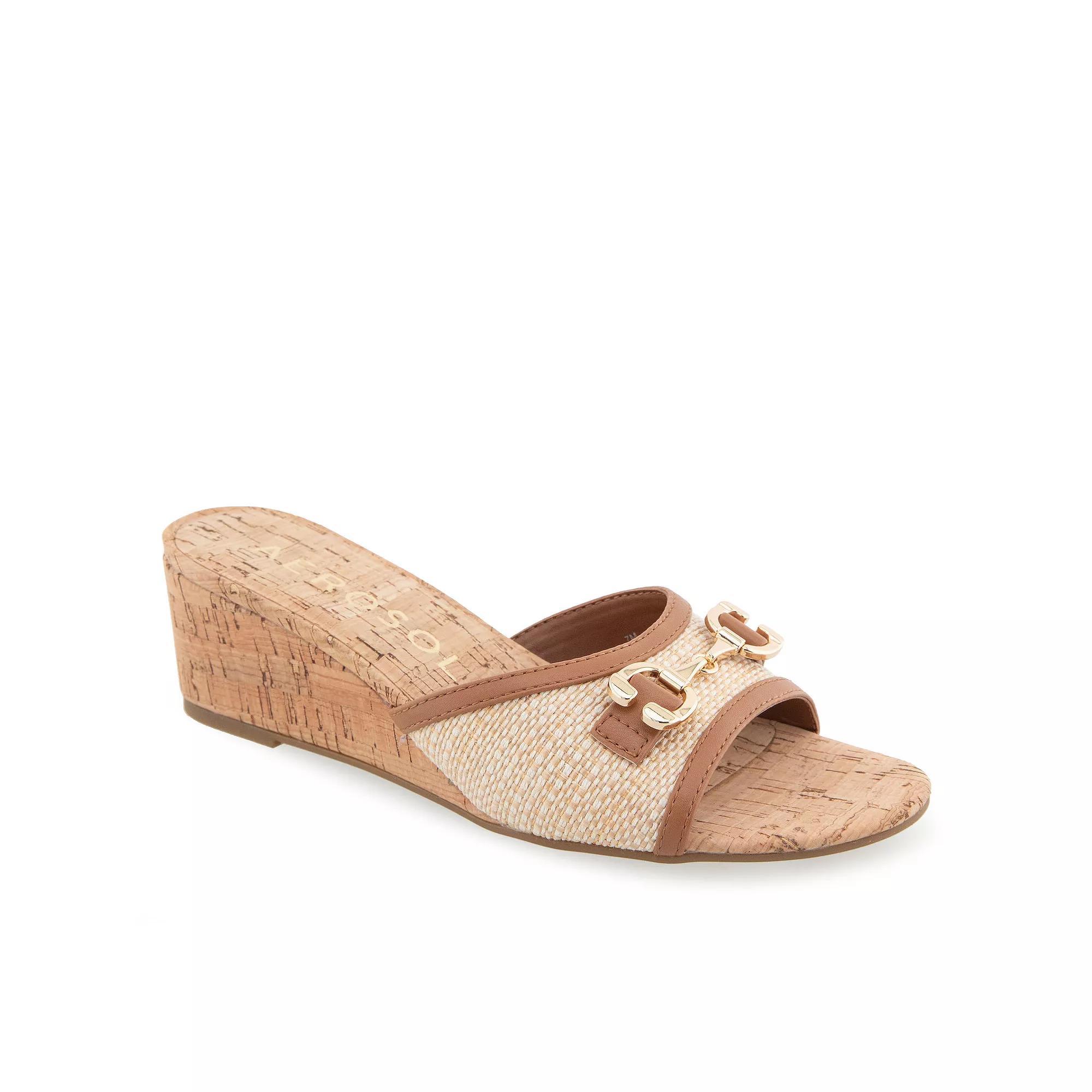 Aerosoles Wava Womens Wedge Slide Sandals Product Image