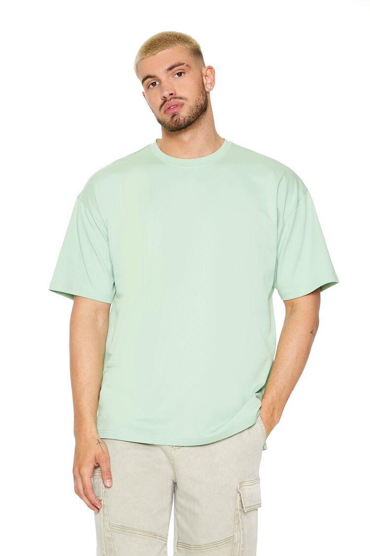 Cotton High-Low Crew Tee | Forever 21 Product Image