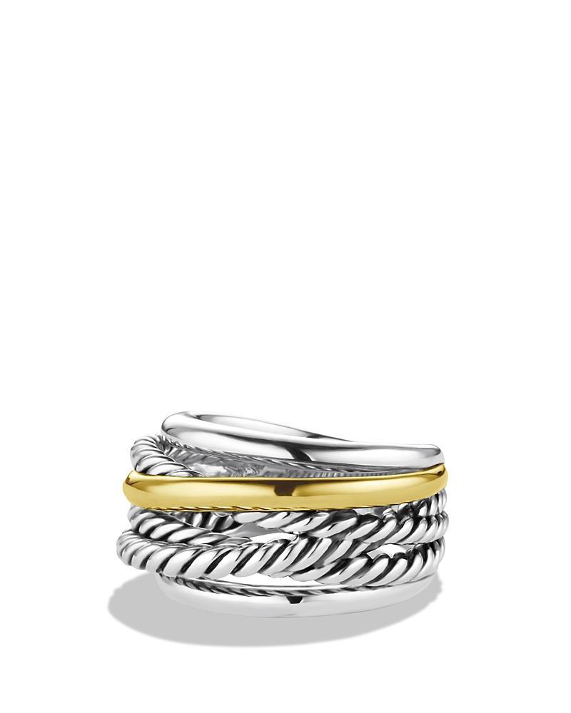 David Yurman Crossover Narrow Ring with Gold Product Image