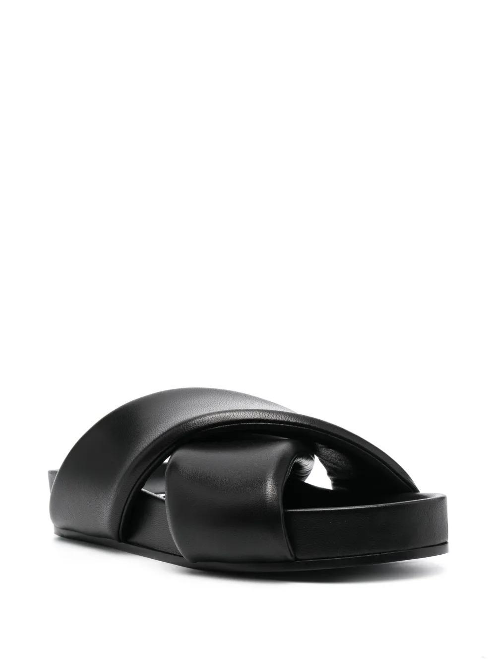 crossover-strap leather sandals Product Image
