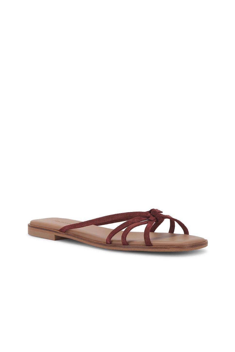 Mimosa Leather Suede Sandal Flattered Product Image
