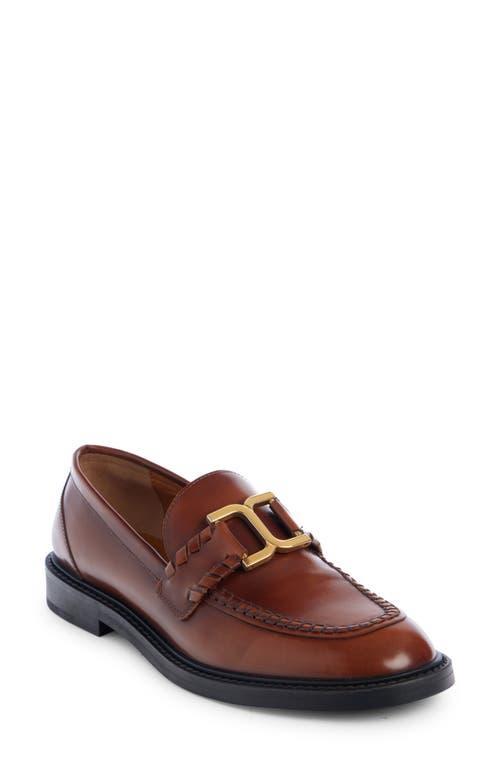 Womens Marcie Logo Buckle Leather Loafers Product Image