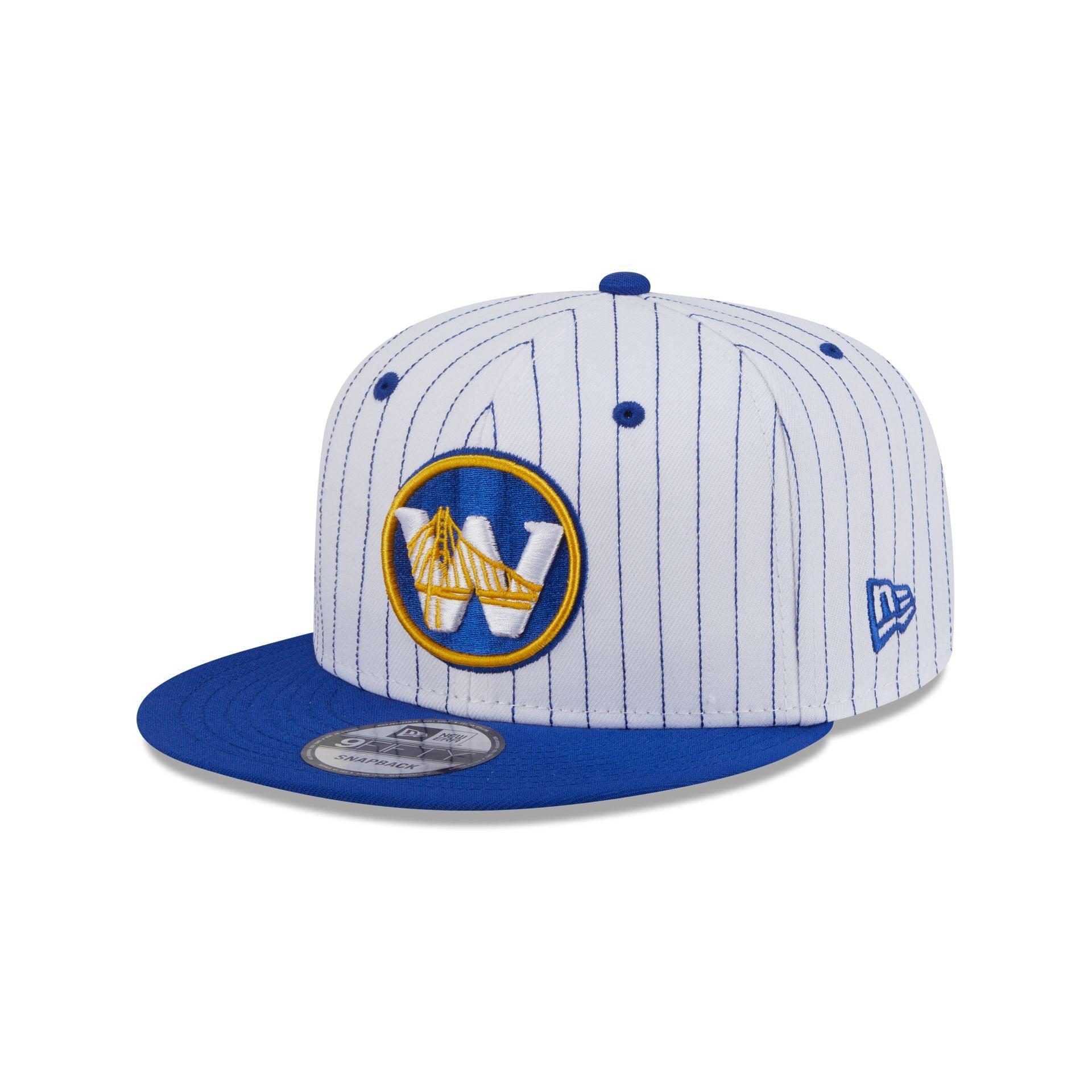 Golden State Warriors Deceptor Pinstripe 9FIFTY Snapback Hat Male Product Image