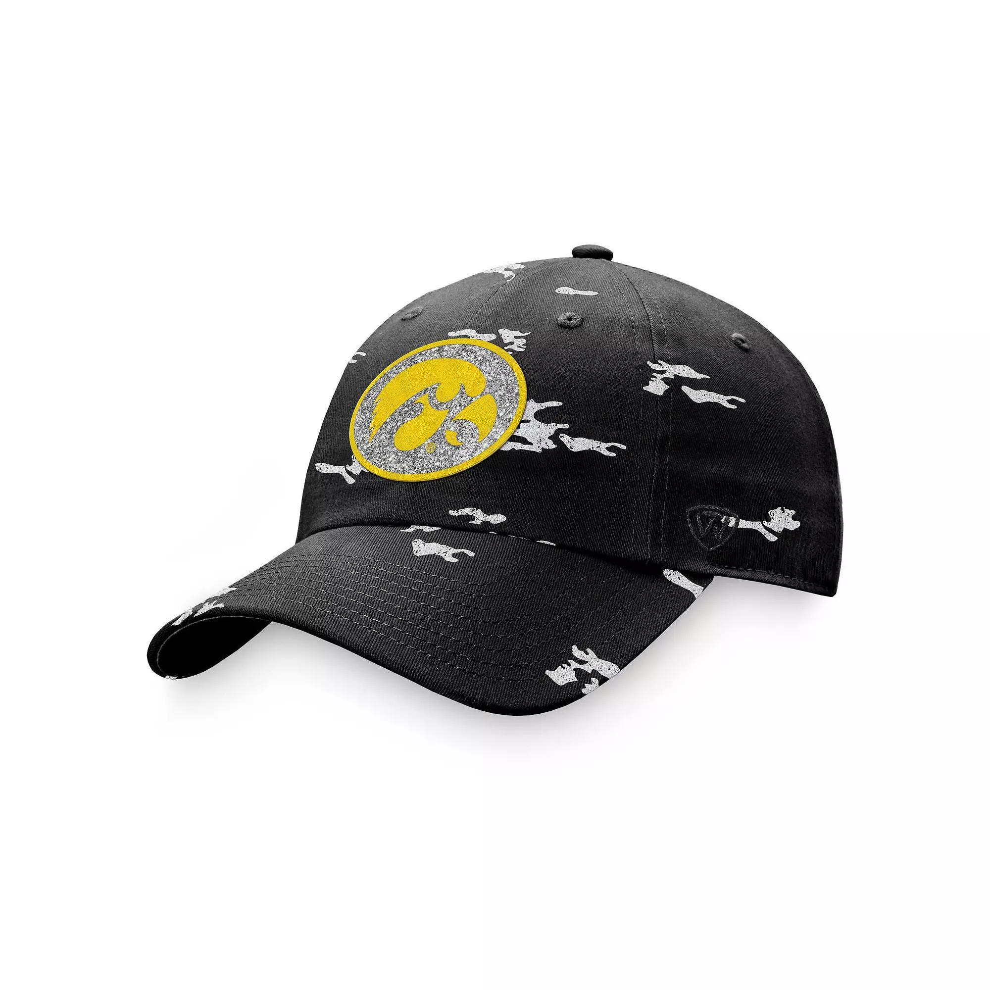 Women's Top of the World Black Iowa Hawkeyes OHT Military Appreciation Betty Adjustable Hat Product Image