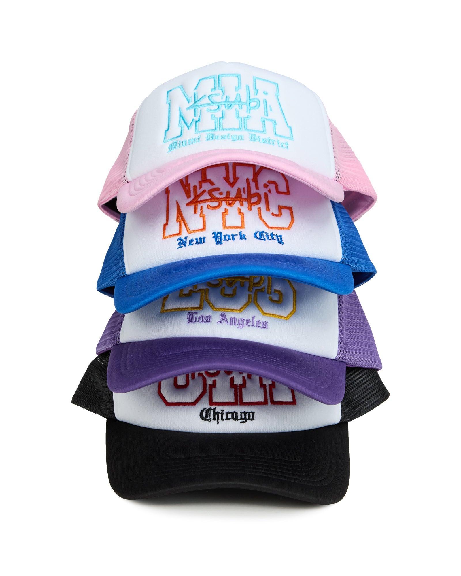 LA AND THE STREETS TRUCKER CAP PURPLE Male Product Image