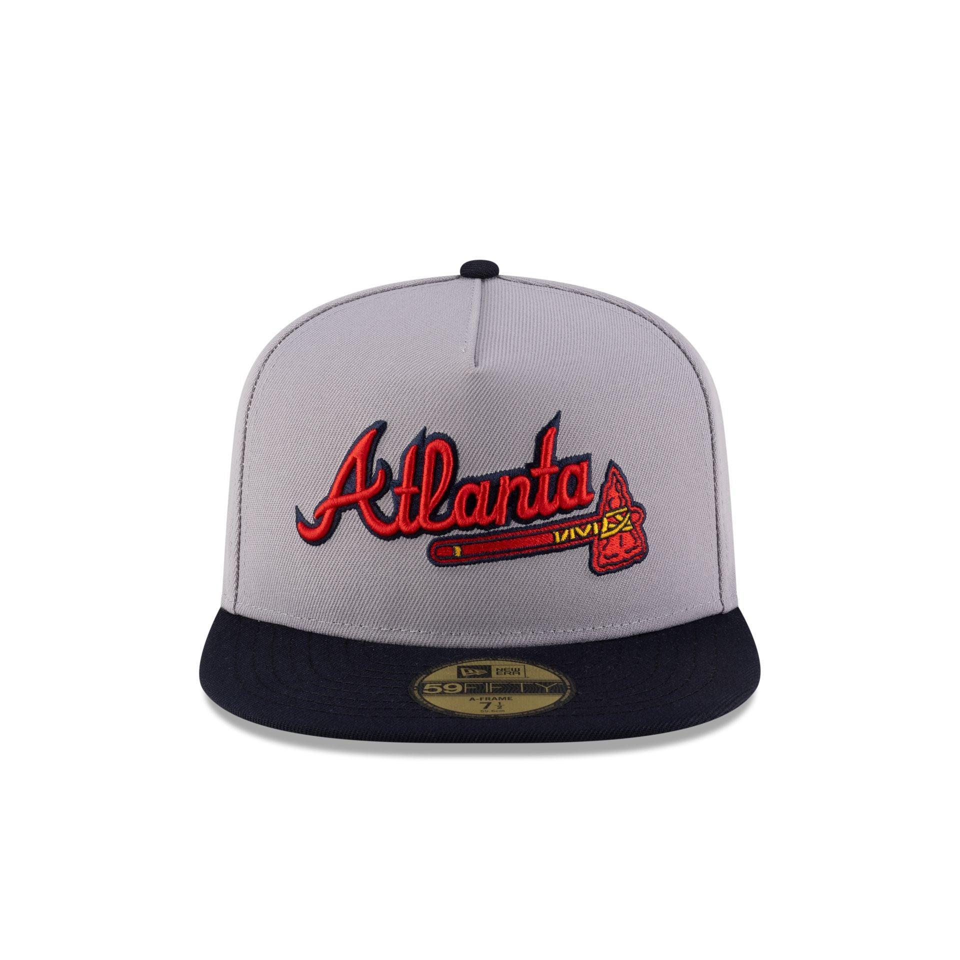 New York Knicks Navy Denim 59FIFTY A-Frame Fitted Hat Male Product Image