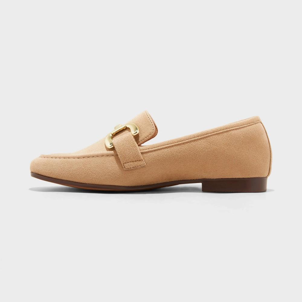 Womens Carolyn Loafers with Memory Foam Insole - A New Day Beige 10 Product Image