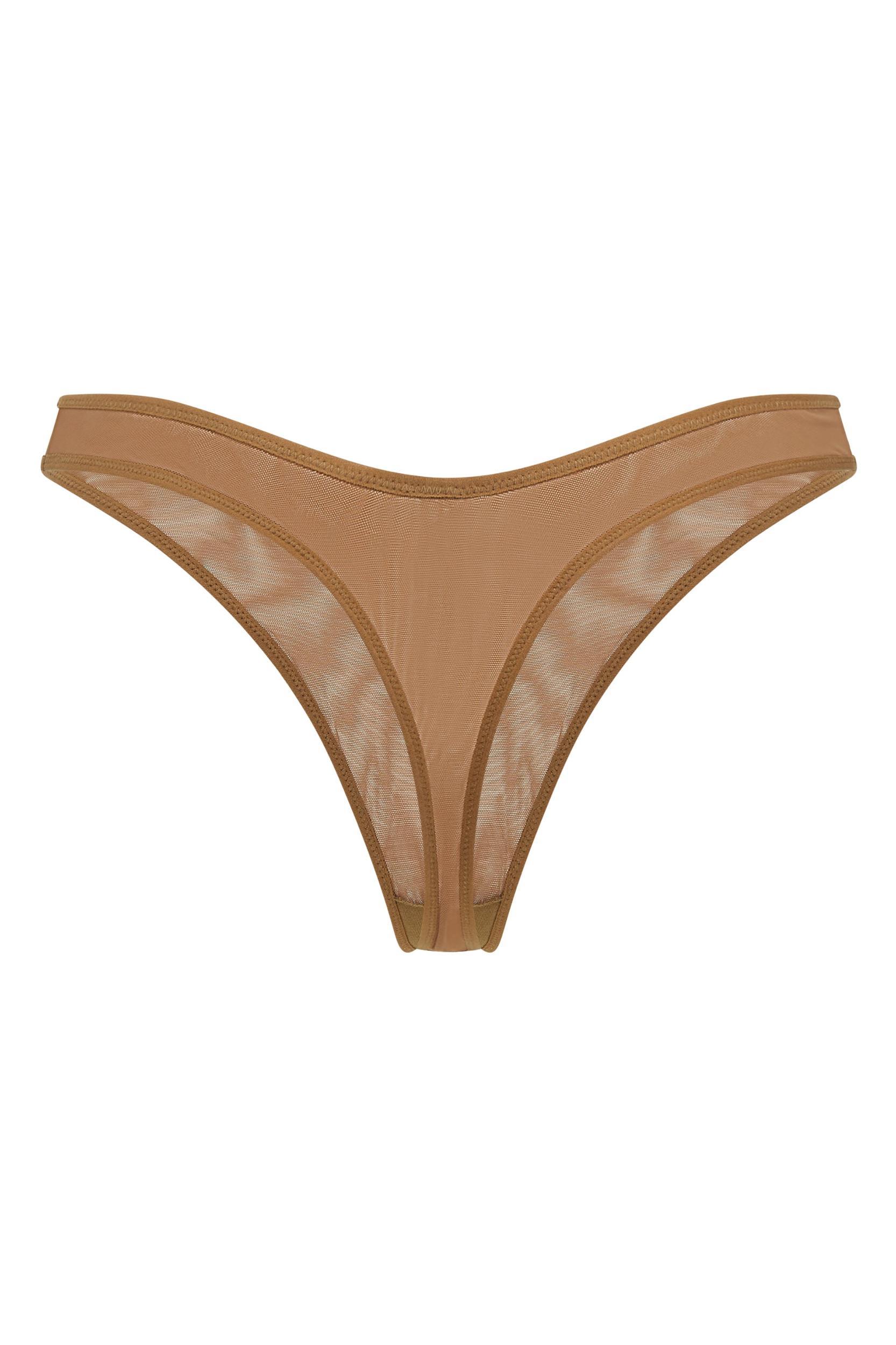 Soft Mesh Single Layer Underwired Bra in Almond Product Image