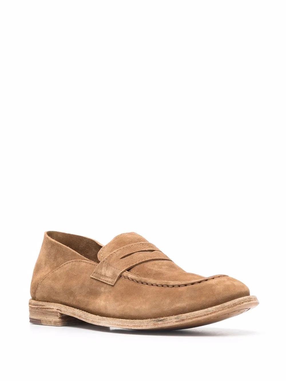 OFFICINE CREATIVE Lexikon Suede Loafers In Neutrals Product Image