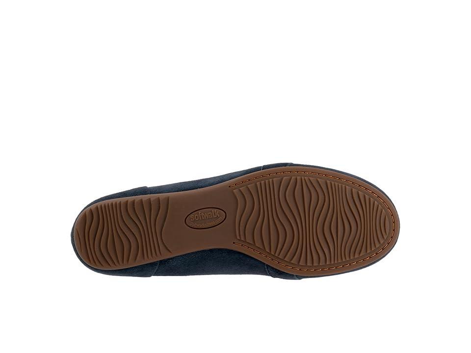 SoftWalk Serra (Navy Suede) Women's Flat Shoes Product Image