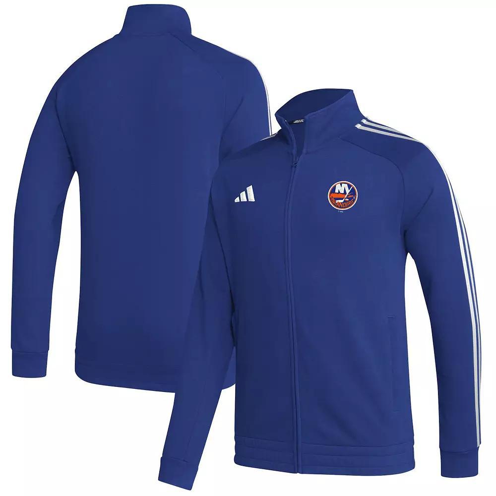 Men's adidas  Royal New York Islanders Raglan Full-Zip Track Jacket, Size: 2XL, Isl Blue Product Image