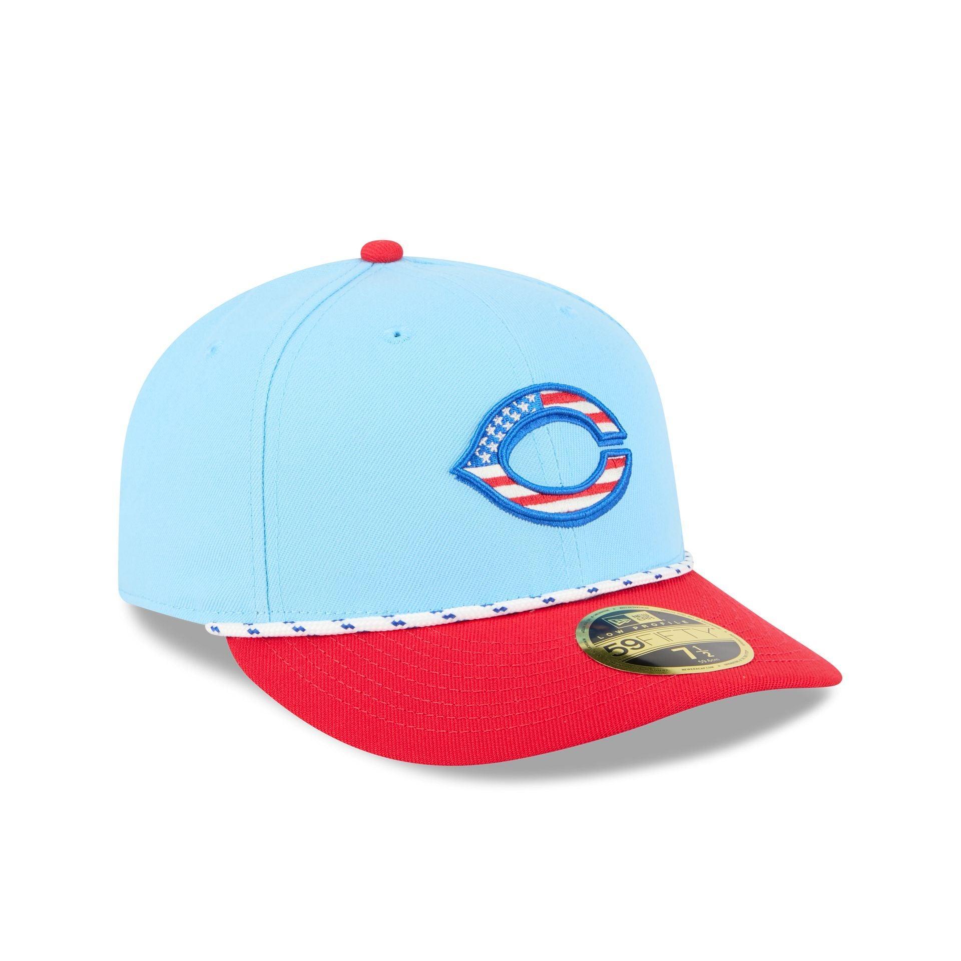 Cincinnati Reds Independence Day 2025 Low Profile 59FIFTY Fitted Hat Male Product Image