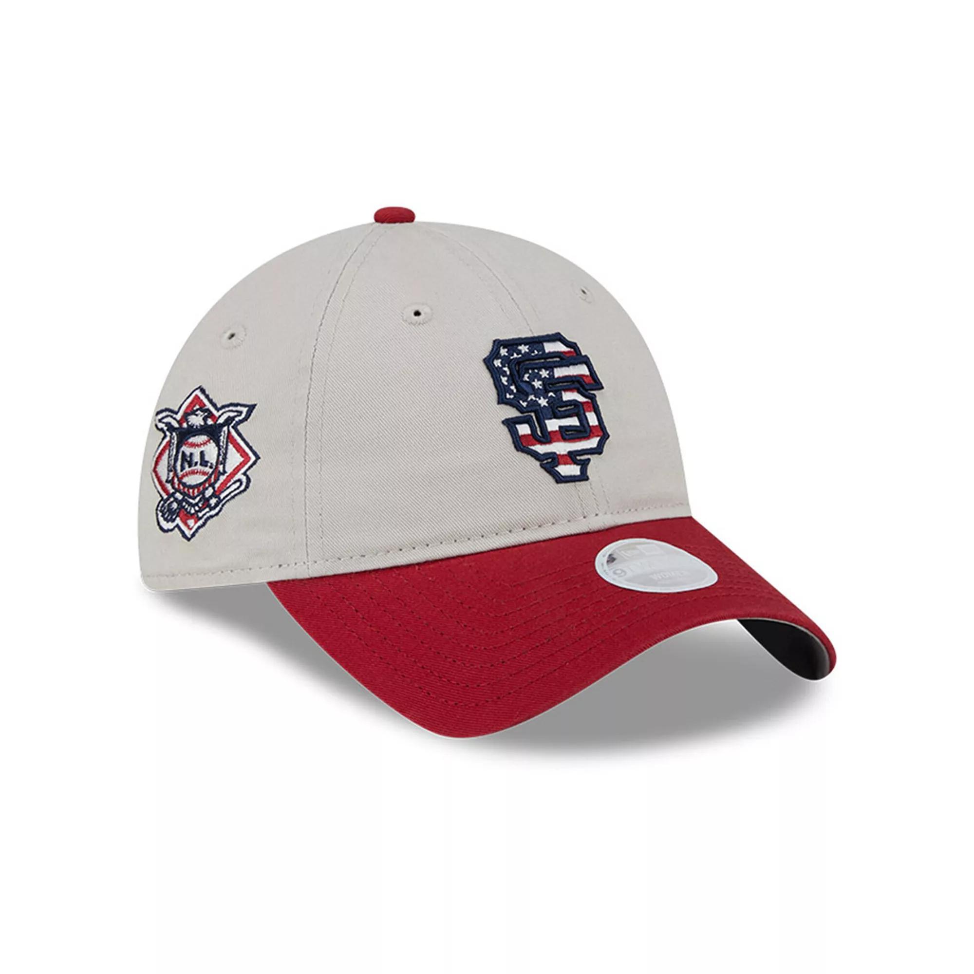 Womens New Era Khaki/Red San Francisco Giants 2024 Fourth of July 9TWENTY Adjustable Hat Product Image