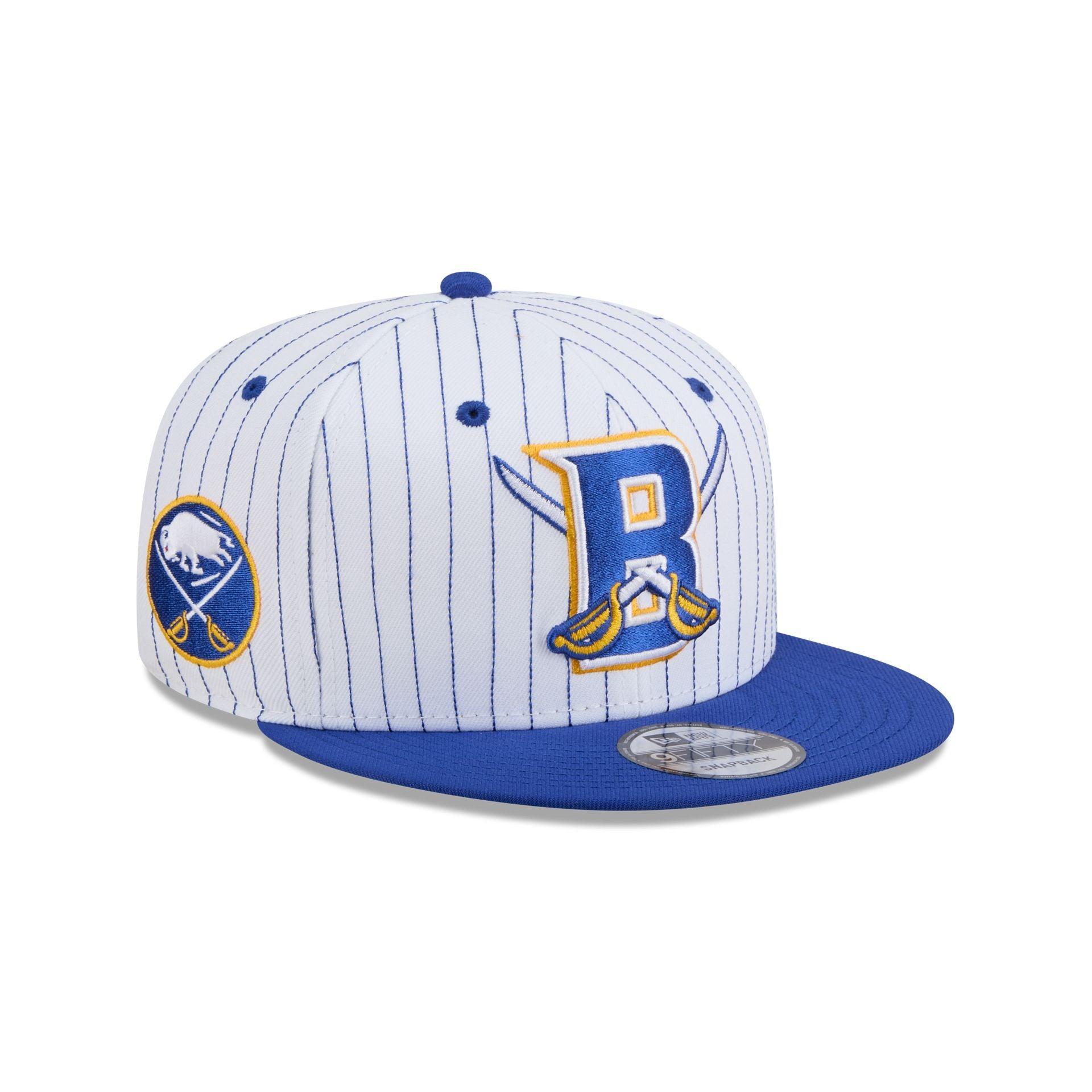 Buffalo Sabres Deceptor Pinstripe 9FIFTY Snapback Hat Male Product Image