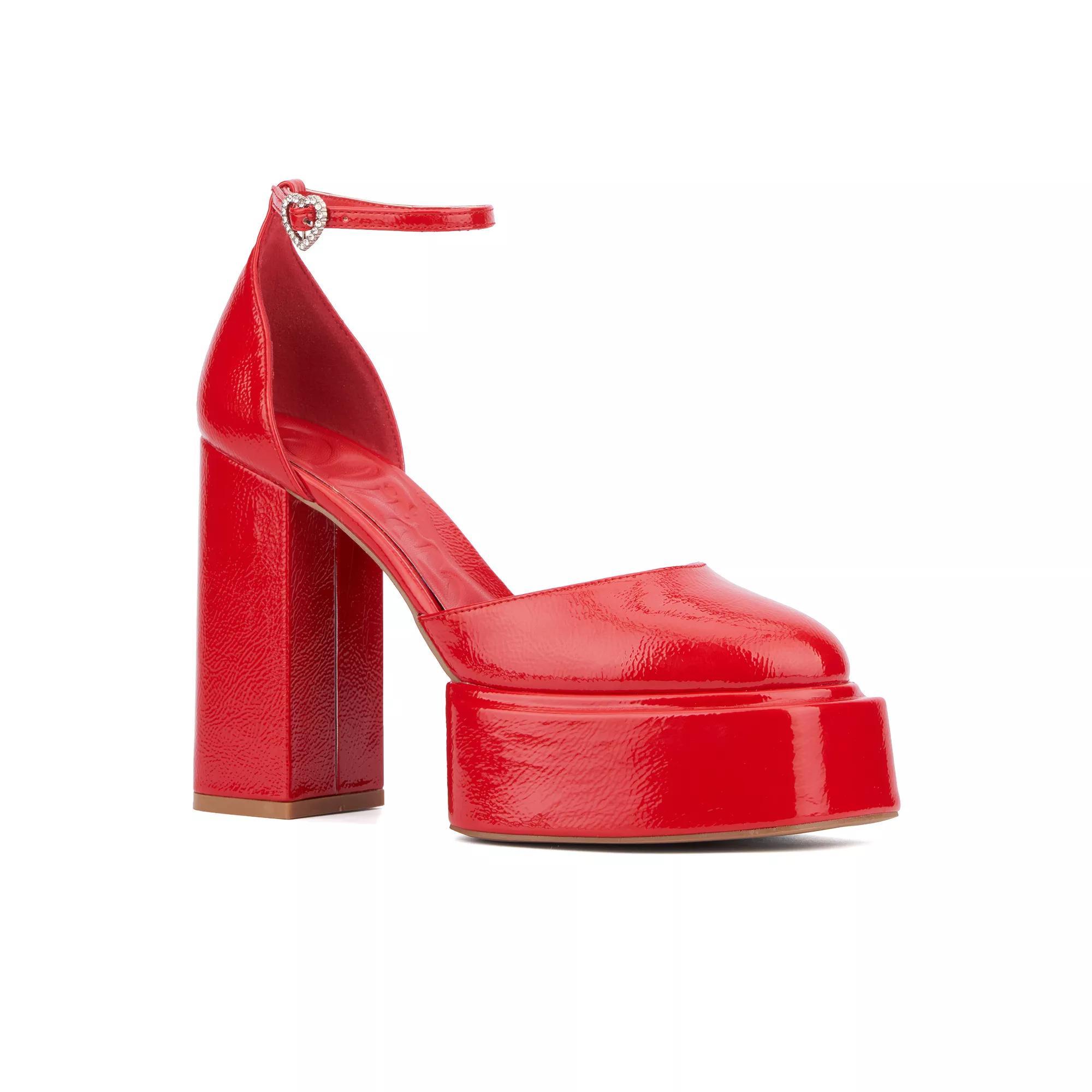 Olivia Miller Jupiter Women's Platform Heels, Size: 8.5, Red Product Image